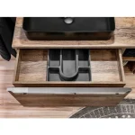 Kopalniški blok KELLY 80 2 . Kopalniški blok KELLY 80 2 je narejen iz kvalitetnih materialov. Stare sprednje strani in ohišje v barvi hrasta v kombinaciji s