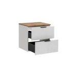 Kopalniški blok PIJA 60 . Kopalniški blok PIJA 60 je narejen v beli barvi, kar mu poudari čist in sodoben izgled. Je funkcionalen in estetsko privlačen