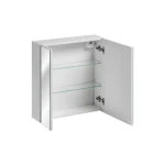 Kopalniški ogledalo AURORA 60 . Kopalniški ogledalo AURORA 60 je narejeno iz kvalitetne laminirane plošče. Ta kolekcija je posebna, ker uporablja