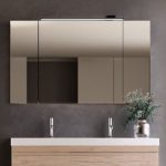 KOPANIŠKA OMARICA Z OGLEDALOM SAN TON 120 WH NAOMI