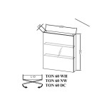 KOPANIŠKA OMARICA Z OGLEDALOM SAN TON 60 NW NAOMI - slika 6