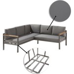 KOTNA GARNITURA ORIS II 5P ALU/EUC+KAVNA MIZICA D.GR/D.GR BLAZINA - slika 12