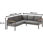 KOTNA GARNITURA ORIS II 5P ALU/EUC+KAVNA MIZICA D.GR/D.GR BLAZINA - slika 14