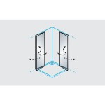 KOTNA KABINA ZA PRHANJE KOLPA SAN Q 80 B/1 POLARIS FOLD - slika 4