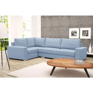 Kotna sedežna garnitura ADO . Kotna sedežna garnitura ADO je zelo praktična in funkcionalna. Narejena je v kvalitetnem blagu. Garnitura ima levi ali desni