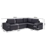 Kotna sedežna garnitura ALDUS - slika 21