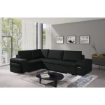 Kotna sedežna garnitura ALDUS, je praktična za uporabo. Poleg tega, da se raztegne v dodatno ležišče vsebuje tudi veliko prostora za shranjevanje. Dva