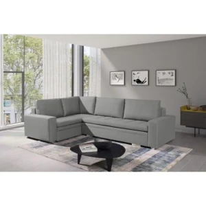 Kotna sedežna garnitura ARWEN . Kotna sedežna garnitura ARWEN je elegantna in preprosta. Raztegne se v dodatno ležišče, kar nudi udobje. Praktična je za