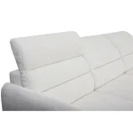 Kotna sedežna garnitura BILA . Kotna sedežna garnitura BILA ima okvir iz borovega lesa, odpira se s mehanizmom Delfin. Vsebuje dodatno ležišče ter predal