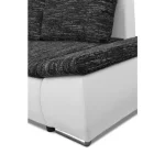 Kotna sedežna garnitura CARA . Kotna sedežna garnitura CARA je moderna in kvalitetno izdelana. Oblazinjena je z blagom v kombinaciji umetnega usnja. Je