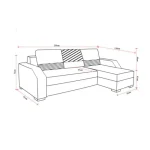 Kotna sedežna garnitura CIRILJ . Kotna sedežna garnitura CIRILJ je iz zelo kvalitetnega materiala in dobavljiva po odlični ceni. Sedežna je vzmetena z