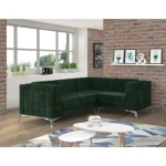 Kotna sedežna garnitura DALAS . Kotna sedežna garnitura DALAS je elegantnega videza kateri bo polepšal vsak prostor. Vzmetena je z valovitimi vzmetmi.