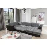 Kotna sedežna garnitura DAMARIO 4 . Kotna sedežna garnitura DAMARIO 4 je odlična garnitura po odlični ceni. Sedežna se raztegne v dodatno ležišče.