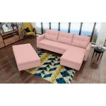 Kotna sedežna garnitura DANA . Kotna sedežna garnitura DANA je sedežna s stilom skandinavskega sloga. Dobavljiva v več barvah. Zraven sedežne prejmete