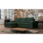 Kotna sedežna garnitura DOMEN . Kotna sedežna garnitura DOMEN je kotna sedežna garnitura, katera je narejena iz vrhunskih materialov. Sedežna se raztegne v