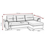 Kotna sedežna garnitura ENEJ 2 . Kotna sedežna garnitura ENEJ 2 je zelo praktična in funkcionalna. Narejena je v kombinaciji kvalitetnega umetnega usnja in