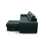 Kotna sedežna garnitura EVEREST . Kotna sedežna garnitura EVEREST je praktična ter udobna. Na voljo je v zeleni barvi oblazinjenja. Sedežni je potrebno