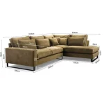 Kotna sedežna garnitura FANTAZIJA 2 . Kotna sedežna garnitura FANTAZIJA 2 je udobna ter modernega videza. Sedežna je vzmetena z valovitimi vzmetmi. Zraven