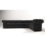 Kotna sedežna garnitura FIJI - črno blago . Kotna sedežna garnitura FIJI je moderna in kvalitetno izdelana iz vrhunskih materialov ter oblazinjena z blagom.