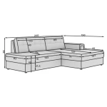 Kotna sedežna garnitura FRIDA - slika 20