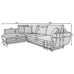 Kotna sedežna garnitura GAPE 2 . Kotna sedežna garnitura GAPE 2 je primerna za vsak prostor. Narejena je iz vrhunskih materialov in prinese svežino v vsak