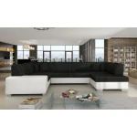 Kotna sedežna garnitura HANNA 3 . Kotna sedežna garnitura HANNA 3 je odlična garnitura po odlični ceni. Narejena v kombinaciji umetnega usnja in blaga.