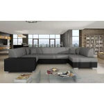 Kotna sedežna garnitura HANNA 3 . Kotna sedežna garnitura HANNA 3 je odlična garnitura po odlični ceni. Narejena v kombinaciji umetnega usnja in blaga.