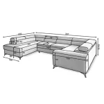 Kotna sedežna garnitura IZY - slika 8