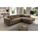 Kotna sedežna garnitura JON 3 . Kotna sedežna garnitura JON 3 je modernega dizajna. Na voljo je v več barvah. Primerna je za vsak prostor. Sedežni je