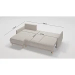 Kotna sedežna garnitura KAJA . Kotna sedežna garnitura KAJA je odlična garnitura po odlični ceni. Sedežna se raztegne v dodatno ležišče. Garnitura ima