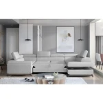 Kotna sedežna garnitura KASA 2 . Kotna sedežna garnitura KASA 2 je odlična garnitura po odlični ceni. Narejena je iz mehke velvet tkanine, ki je na voljo v