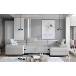 Kotna sedežna garnitura KASA . Kotna sedežna garnitura KASA je odlična garnitura po odlični ceni. Narejena je iz mehke velvet tkanine, ki je na voljo v