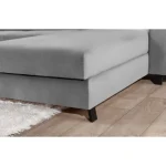 Kotna sedežna garnitura KLARA . Kotna sedežna garnitura KLARA je dobavljiva v kvalitetnem blagu večih možnih barv. Sedežni je potrebno določiti levi ali