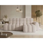 Kotna sedežna garnitura KLER . Kotna sedežna garnitura KLER je modernega dizajna. S svojim elegantnim videzom se bo podala v vsak prostor. Sedežna je