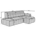 Kotna sedežna garnitura KLER - slika 8