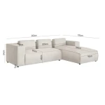 Kotna sedežna garnitura KOLIN . Kotna sedežna garnitura KOLIN je odlična garnitura po odlični ceni. Poseben dizajn mehke tkanine. Garnitura ima levi ali