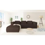 Kotna sedežna garnitura KOLIN . Kotna sedežna garnitura KOLIN je odlična garnitura po odlični ceni. Poseben dizajn mehke tkanine. Garnitura ima levi ali