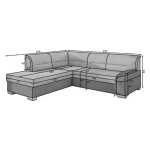 Kotna sedežna garnitura LIZIN 2 - slika 10