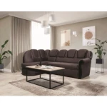 Kotna sedežna garnitura LOLA . Kotna sedežna garnitura LOLA je izdelana iz kvalitetnega blaga. Je zelo praktična saj vsebuje zaboj za shranjevanje ter se