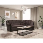 Kotna sedežna garnitura LOLA . Kotna sedežna garnitura LOLA je izdelana iz kvalitetnega blaga. Je zelo praktična saj vsebuje zaboj za shranjevanje ter se