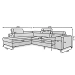 Kotna sedežna garnitura LORI 4 - slika 7