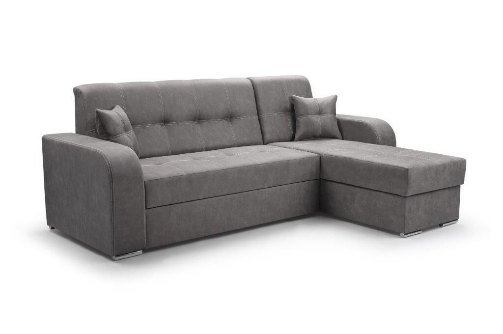 Kotna sedežna garnitura LUSI 2 je priemrna za vsak prostor, saj je klasičnega izgleda. Sedežna je praktična za uporabo, saj se raztegne v ležišče z