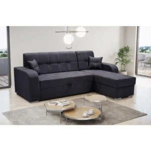 Kotna sedežna garnitura LUSI . Kotna sedežna garnitura LUSI je priemrna za vsak prostor, saj je klasičnega izgleda. Sedežna je praktična za uporabo, saj