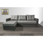 Kotna sedežna garnitura LUXUS 2 . Kotna sedežna garnitura LUXUS 2 je odlična garnitura po odlični ceni. Narejena v kombinaciji umetnega usnja in blaga.