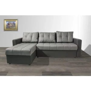 Kotna sedežna garnitura LUXUS 2 . Kotna sedežna garnitura LUXUS 2 je odlična garnitura po odlični ceni. Narejena v kombinaciji umetnega usnja in blaga.