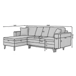 Kotna sedežna garnitura MAJA 2 - slika 8