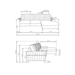 Kotna sedežna garnitura MAJLONT - slika 25