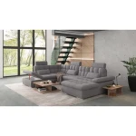 Kotna sedežna garnitura MALORCA . Kotna sedežna garnitura MALORCA je odlična garnitura po odlični ceni. Sedežna se raztegne v dodatno ležišče in ima