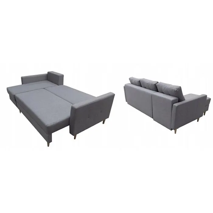 Kotna sedežna garnitura MARA - roza - desni kot Kotna sedežna garnitura MARA - roza - desni kot . Kotna sedežna garnitura MARA je primerna za vsako dnevno sobo. Sedežna se raztegne v ležišče, ter