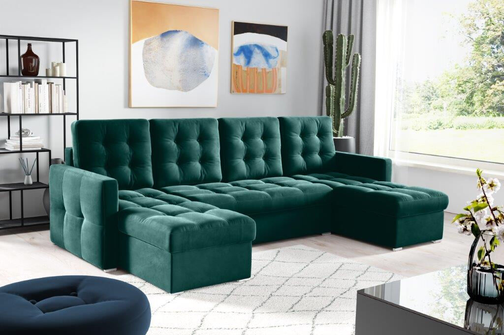 Kotna sedežna garnitura MARE 2 Kotna sedežna garnitura MARE je odlična garnitura po odlični ceni. Narejena iz kakovostnega blaga. Garnitura je standardne izvedbe. Raztegne se v dodatno